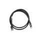 2E Cat 6, S-FTP экран оплётка фольга, RJ45, 4Х2 27AWG , 7/0.14 Cu, 1.00 m, PVC, Black (2E-PC6SFTPCOP-100BK)