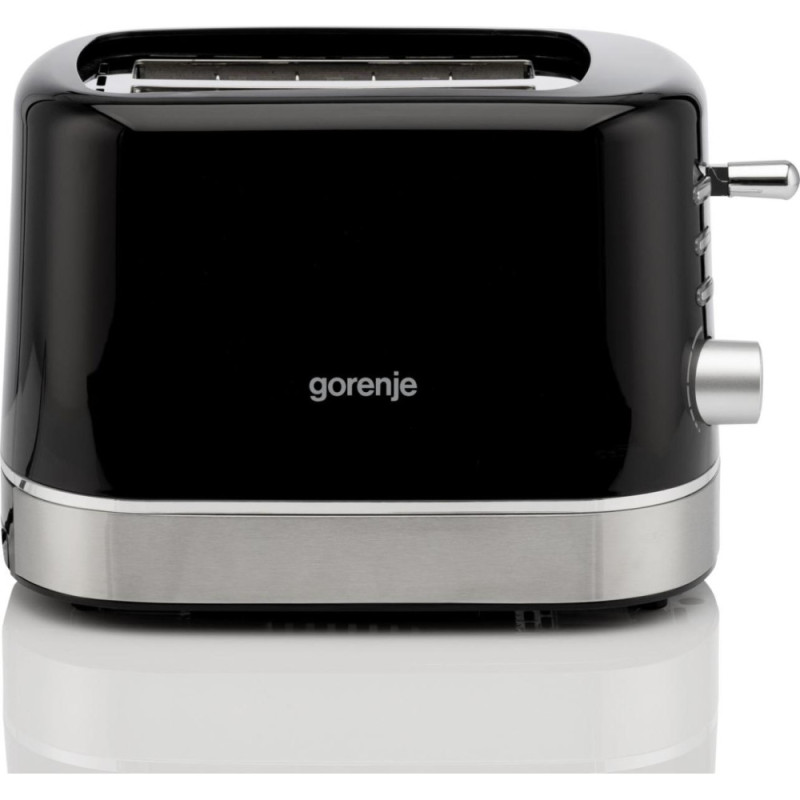 Gorenje Тостер 850Вт, підігрів, розморожування, пластик, чорний (T800DB)