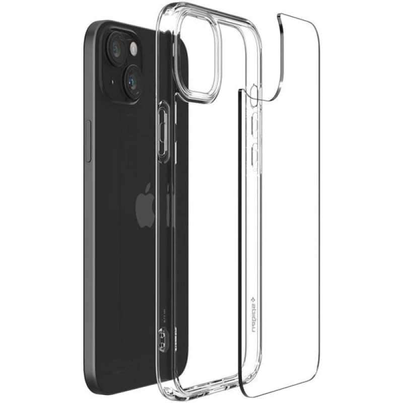 Spigen Apple iPhone 15 Plus Crystal Hybrid, Crystal Clear