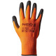 Neo Tools Work gloves, nitrile coating, polyester, size 9, orange (97-642-9)