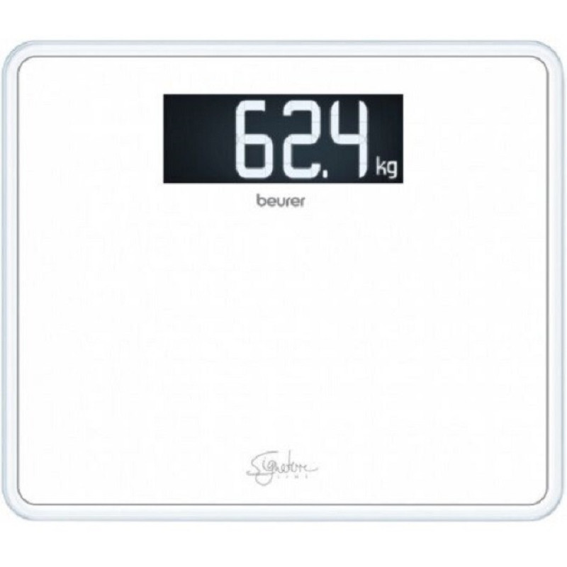 Beurer Scales for floor, 3хААА included, glass, white (GS_410_SIGNATURE_LINE_WH)