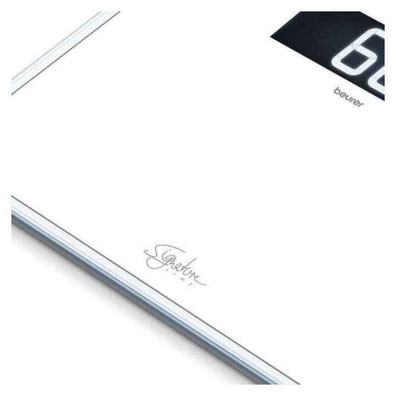 Beurer Scales for floor, 3хААА included, glass, white (GS_410_SIGNATURE_LINE_WH)