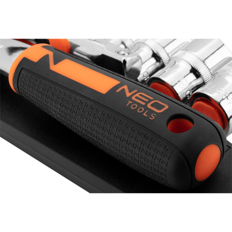 Neo Tools Набір торцевих головок, 12шт, 3/8", тріскачка 90 зубців, CrV (10-020N)