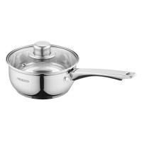 ARDESTO Saucepan Gemini Gourmet, glass lid, 1.2 l, stainless steel