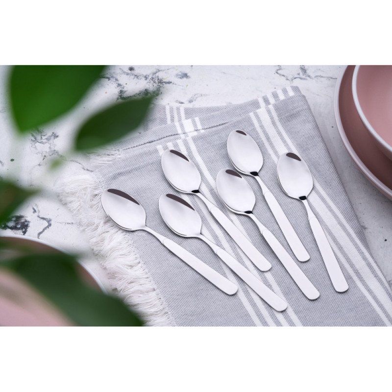 ARDESTO Teaspoons set Gemini Salerno , 6pcs, stainless steel (AR1906ST)