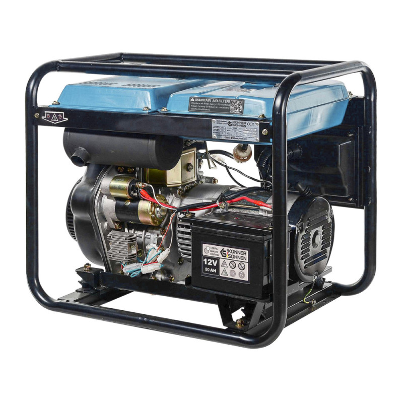 Könner & Söhnen Генератор дизельний KS 8100HDE-1/3 ATSR (EURO V), 230/400В, 5.5/6.0кВт, передстартовий підігрів, вихід ATS, 117кг (KS8100HDE-1/3ATSR)