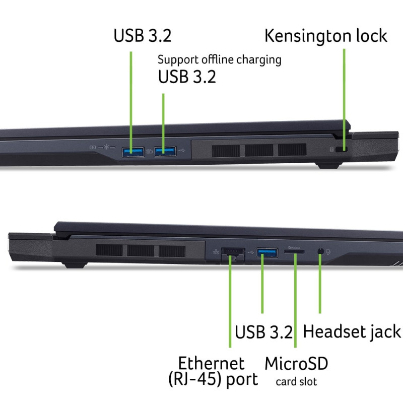 Acer Ноутбук Acer Predator Helios Neo 18 PHN18-72 18" WQXGA IPS, Intel U9-275HX, 32GB, F1TB, NVD5070Ti-12, Lin, чорний (NH.QVMEU.003)