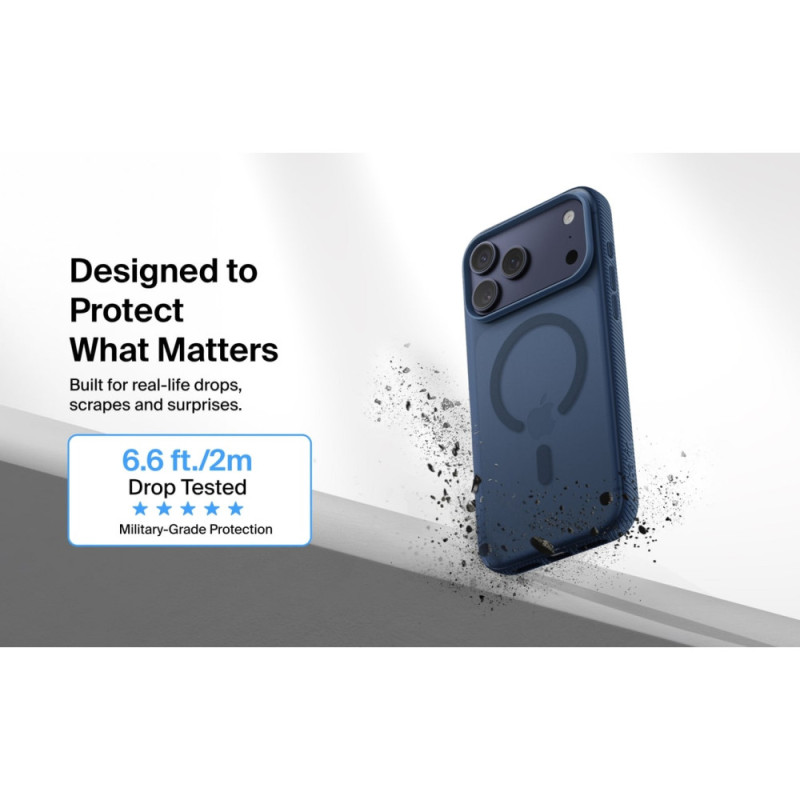 Belkin Чохол Belkin для iPhone 17 Pro Max, Magnetic Protective Grip, Navy (MSA036HQNY)