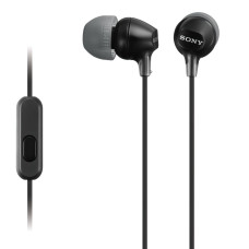 Sony MDR-EX15AP Headphones In-ear 3.5 mini-jack, Mic, Black (MDREX15APB.CE7)