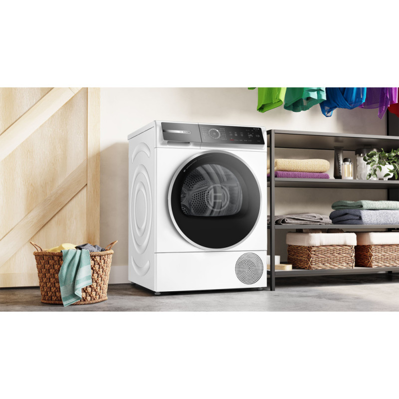 Bosch Сушильна машина тепловий насос, 9кг, A+++, 61см, дисплей, білий (WQB245B0UA)