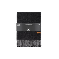 ARDESTO Blanket Leonardo Doubleface, 140x200cm, 100% wool, dark grey-grey (ART0403LD)