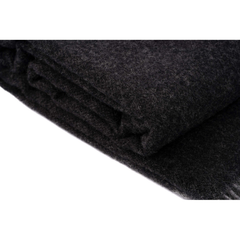 ARDESTO Blanket Leonardo Doubleface, 140x200cm, 100% wool, dark grey-grey (ART0403LD)