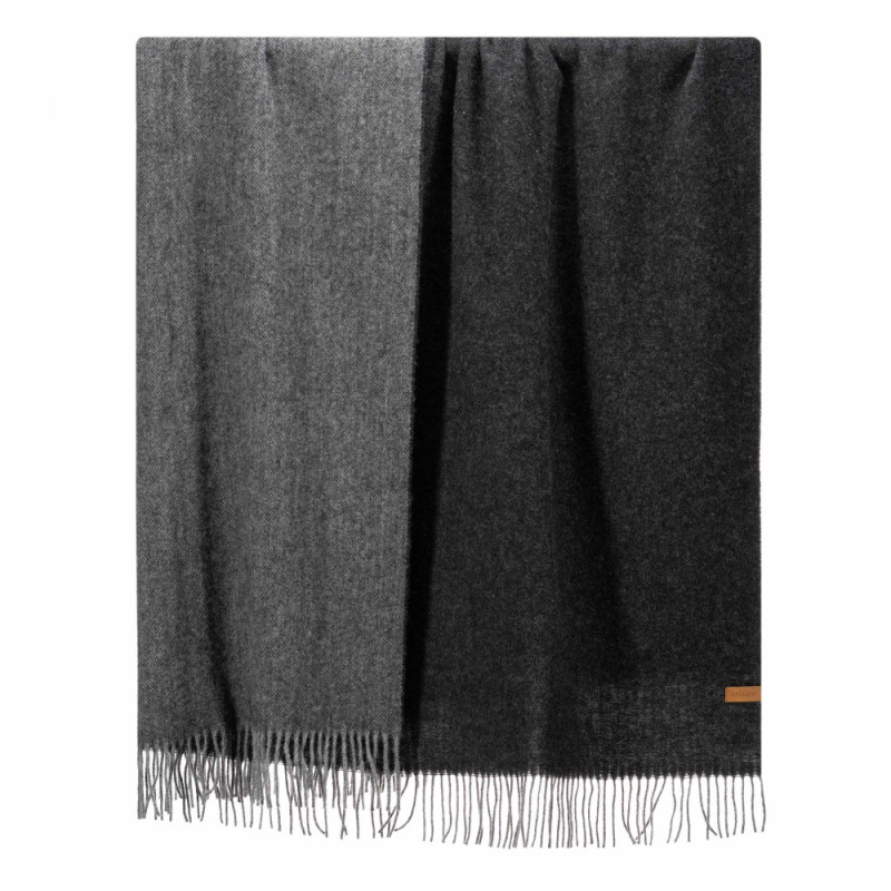 ARDESTO Blanket Leonardo Doubleface, 140x200cm, 100% wool, dark grey-grey (ART0403LD)