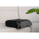 ARDESTO Blanket Leonardo Doubleface, 140x200cm, 100% wool, dark grey-grey (ART0403LD)