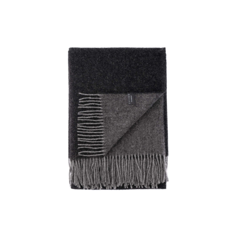 ARDESTO Blanket Leonardo Doubleface, 140x200cm, 100% wool, dark grey-grey (ART0403LD)