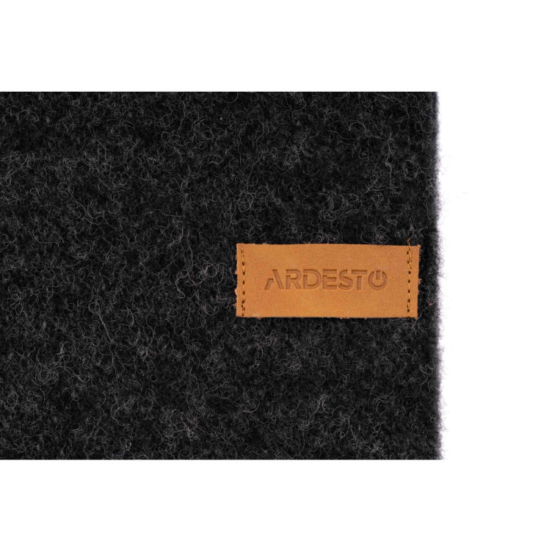 ARDESTO Blanket Leonardo Doubleface, 140x200cm, 100% wool, dark grey-grey (ART0403LD)