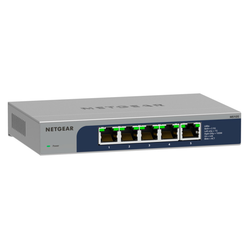 NETGEAR Комутатор MS105, 5x2,5GE, некерований (MS105-100EUS)