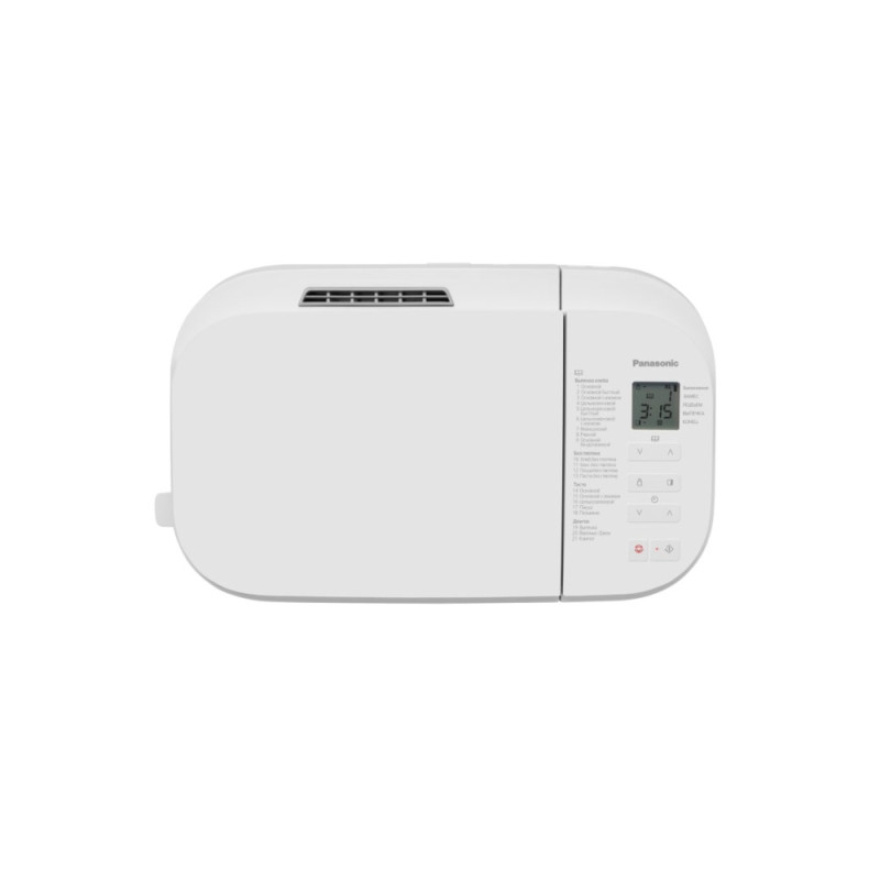Panasonic bread maker 550W, programs-21, max weight -1.25kg, form-rectangle, plastic, white (SD-B2510WTS)