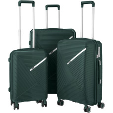 2E PP TROLLEY LUGGAGE SET 3IN1 SIGMA, EMERALD GREEN (2E-SPPS-SET3-EG)