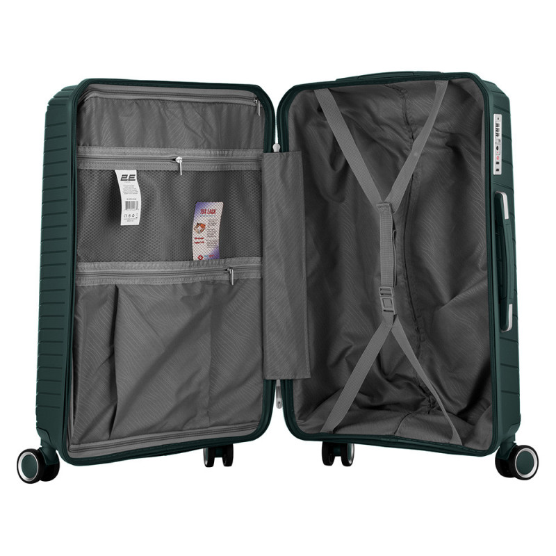 2E PP TROLLEY LUGGAGE SET 3IN1 SIGMA, EMERALD GREEN (2E-SPPS-SET3-EG)