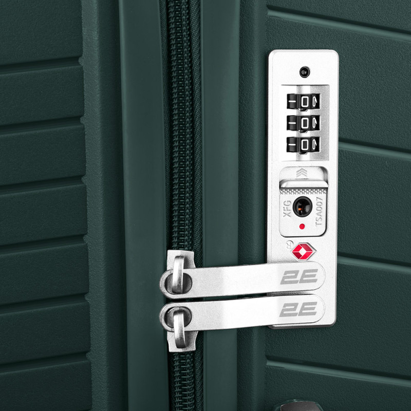 2E PP TROLLEY LUGGAGE SET 3IN1 SIGMA, EMERALD GREEN (2E-SPPS-SET3-EG)