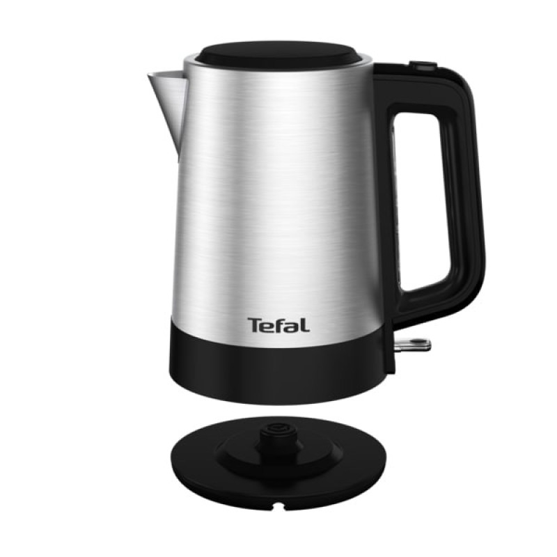 Tefal electric kettle Equinox, 1.7L, Strix, metal (BI520D10)