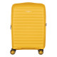 2E Suitcase Small, Aero, polypropylen, 35/44 L, TSA, 4 wheels, EXP, amber yellow (2E-SPP-AERO-S-AY)