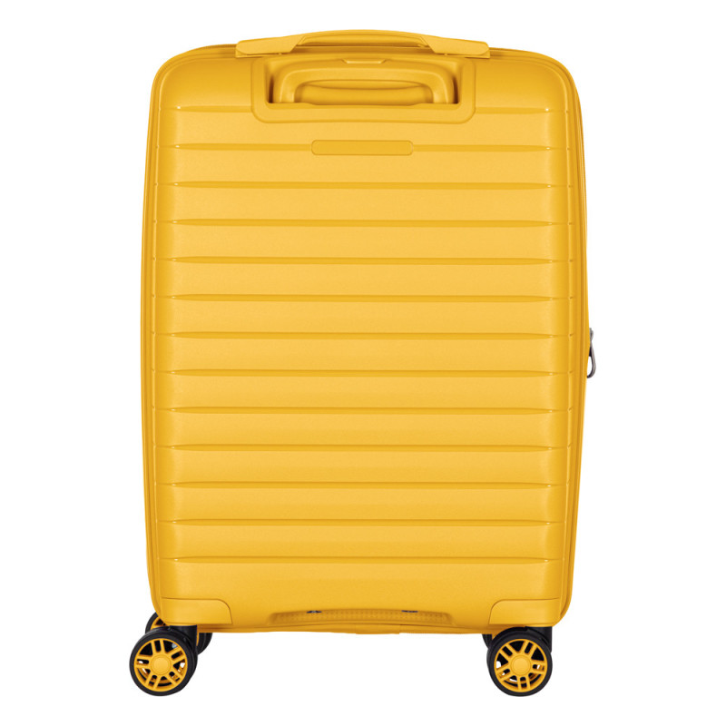 2E Suitcase Small, Aero, polypropylen, 35/44 L, TSA, 4 wheels, EXP, amber yellow (2E-SPP-AERO-S-AY)