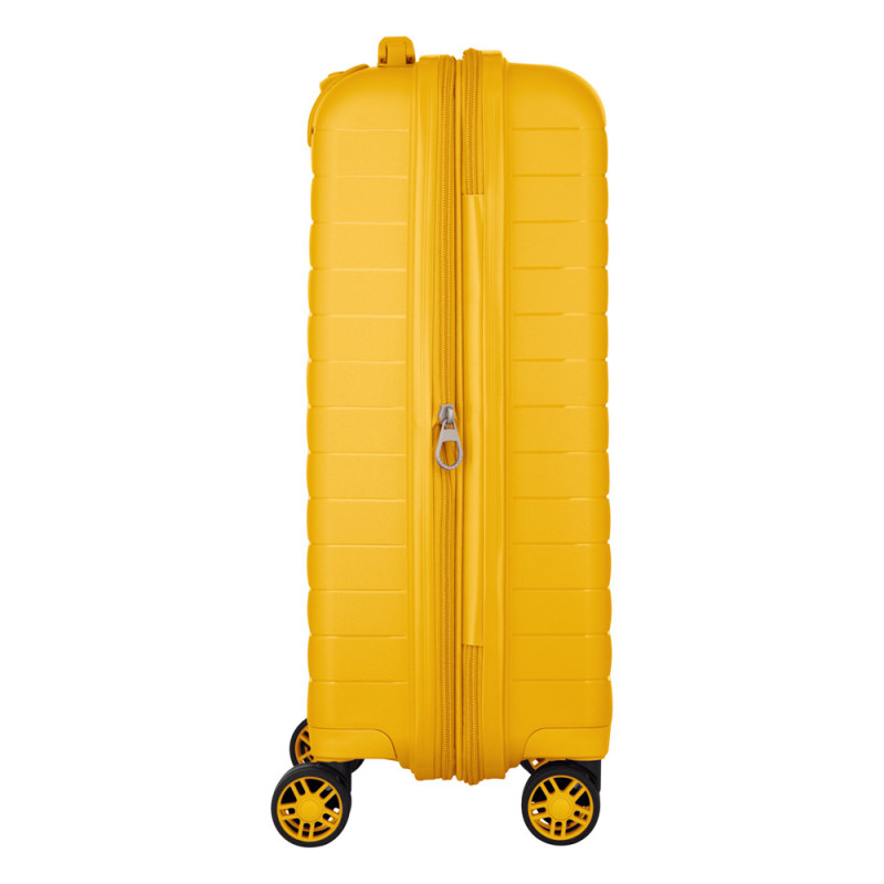 2E Suitcase Small, Aero, polypropylen, 35/44 L, TSA, 4 wheels, EXP, amber yellow (2E-SPP-AERO-S-AY)
