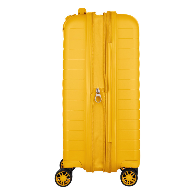 2E Suitcase Small, Aero, polypropylen, 35/44 L, TSA, 4 wheels, EXP, amber yellow (2E-SPP-AERO-S-AY)
