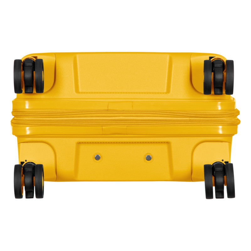 2E Suitcase Small, Aero, polypropylen, 35/44 L, TSA, 4 wheels, EXP, amber yellow (2E-SPP-AERO-S-AY)
