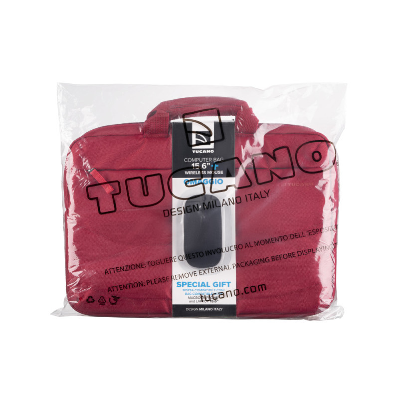 Tucano Bundle Idea computer bag 15.6  (red) + wireless mouse (BU-BIDEA-WM-R)