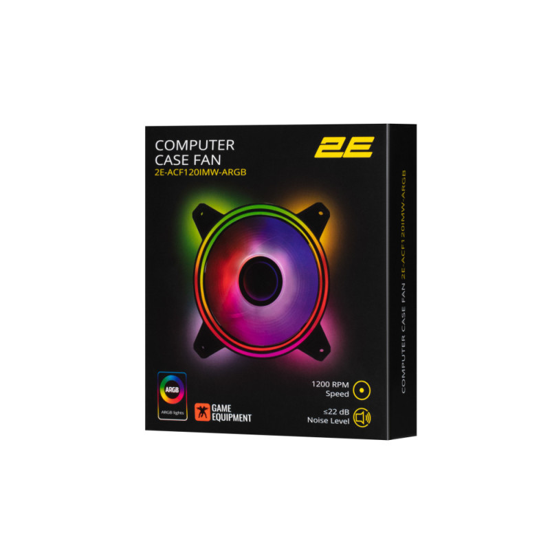 2E Gaming Корпусный вентилятор AIR COOL INFINITY M ACF120IMW-ARGB (2E-ACF120IMW-ARGB)
