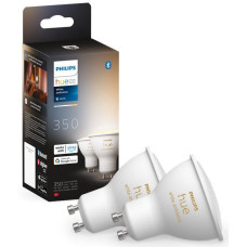 Philips Hue GU10, 5W, 2200K-6500K, Tunable white, Bluetooth, dimming, 2pcs (929001953310)