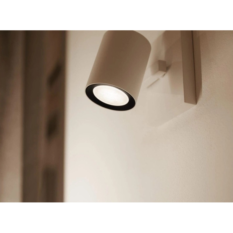 Philips Hue Лампа розумна GU10, 5W(50Вт), 2200K-6500K, Tunable white, ZigBee, Bluetooth, димування, 2шт (929001953310)