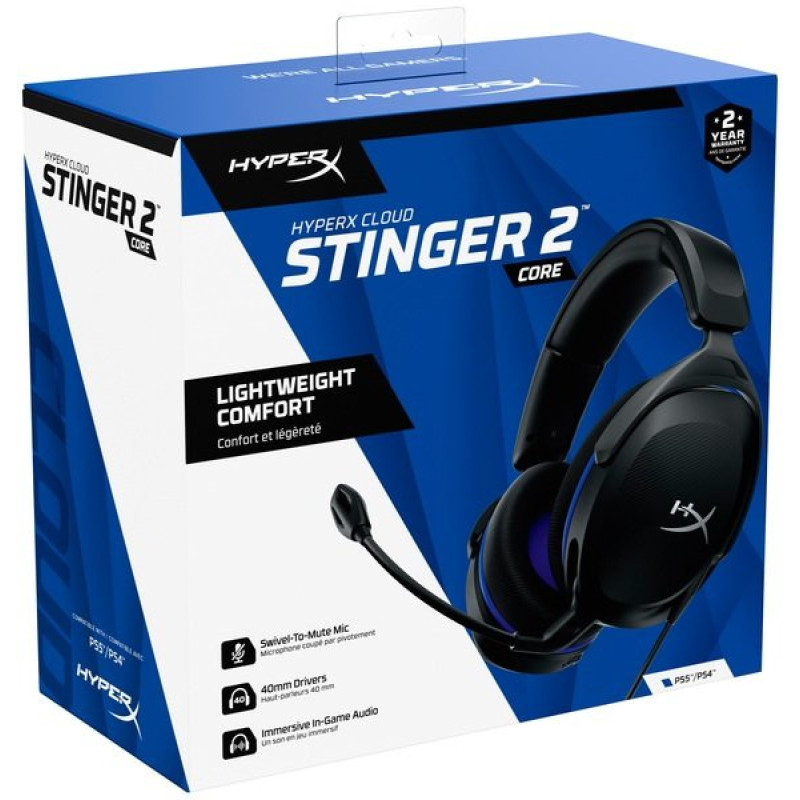 HyperX Гарнітура Cloud Stinger 2 Core PS Black (6H9B6AA)