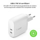 Belkin Wall Charger 40W 2xUSB-C PD, white (WCB006VFWH)