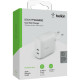 Belkin Wall Charger 40W 2xUSB-C PD, white (WCB006VFWH)