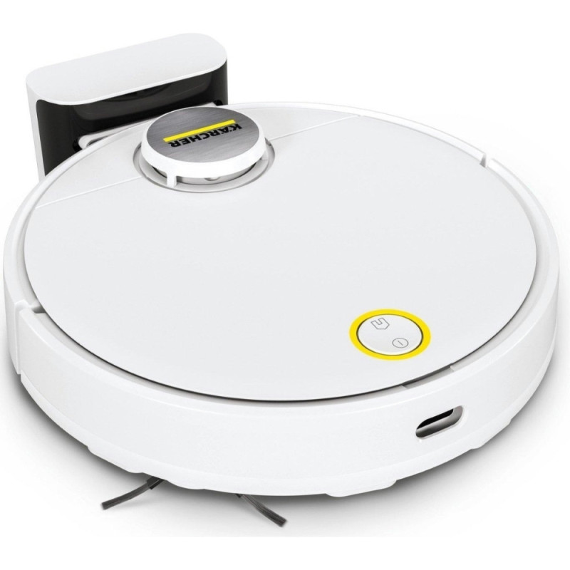 Karcher Робот-пылосос RCV 3, 400Вт, h=9.4см, владная уборка, конт пыль -0.5л, вода -0.17л, автон. раб. до 120мин, вес-3.7кг, НЕРА,+ набор акс., белый (9.612-569.0)
