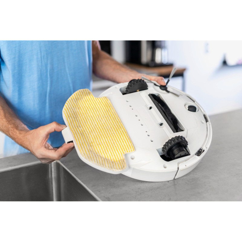 Karcher Робот-пылосос RCV 3, 400Вт, h=9.4см, владная уборка, конт пыль -0.5л, вода -0.17л, автон. раб. до 120мин, вес-3.7кг, НЕРА,+ набор акс., белый (9.612-569.0)