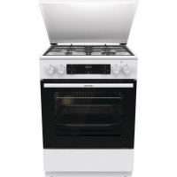 Gorenje Cooker combined, 71L, 60x60cm, display, IconLed, cast-iron, white (GK6C5WF)