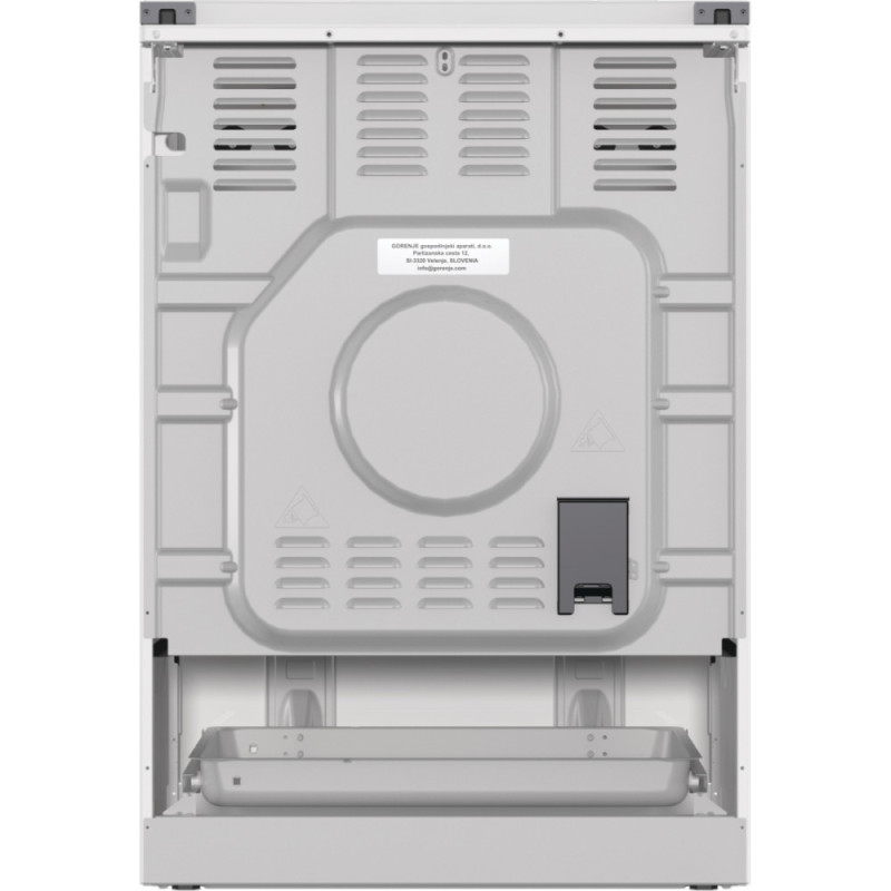 Gorenje Плита комби, 71л, 60x60см, дисплей, IconLed, чугун, белый (GK6C5WF)