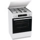 Gorenje Плита комби, 71л, 60x60см, дисплей, IconLed, чугун, белый (GK6C5WF)
