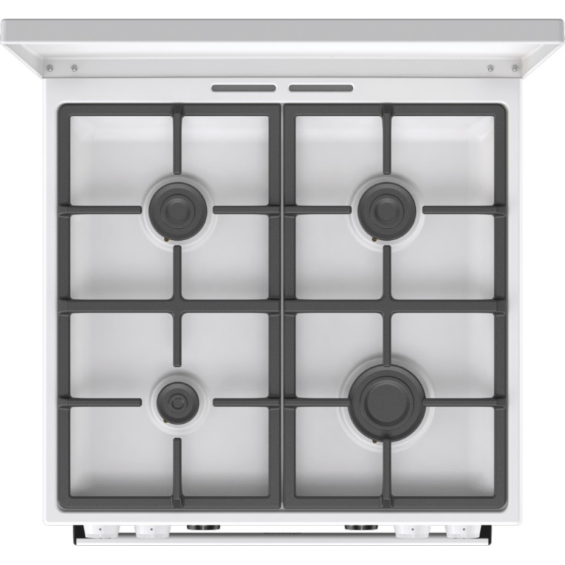 Gorenje Плита комби, 71л, 60x60см, дисплей, IconLed, чугун, белый (GK6C5WF)