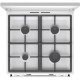 Gorenje Плита комби, 71л, 60x60см, дисплей, IconLed, чугун, белый (GK6C5WF)