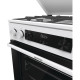 Gorenje Плита комби, 71л, 60x60см, дисплей, IconLed, чугун, белый (GK6C5WF)
