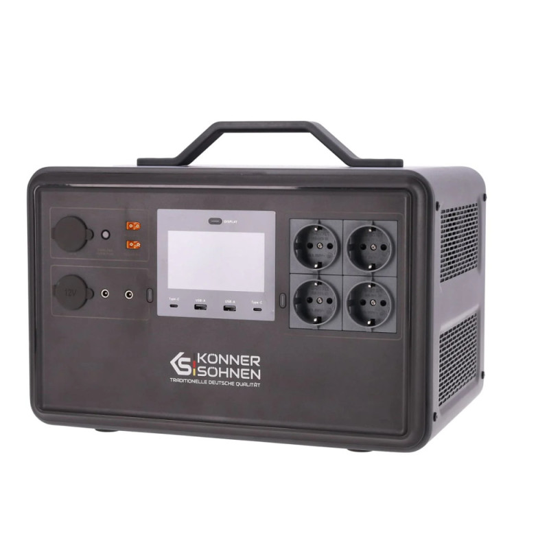 Könner & Söhnen Портативна електростанція Konner&Sohnen KS 2400PS, 2400Вт, 2240Вт/год, LifePo4, Bluetooth, 25.9кг (KS2400PS)