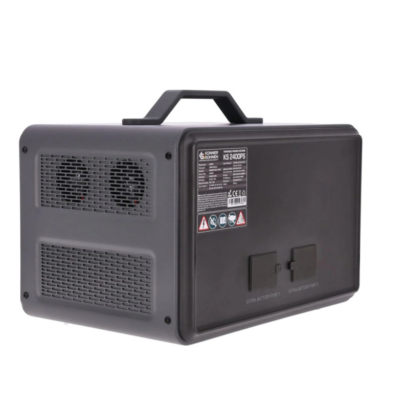 Könner & Söhnen Портативна електростанція Konner&Sohnen KS 2400PS, 2400Вт, 2240Вт/год, LifePo4, Bluetooth, 25.9кг (KS2400PS)