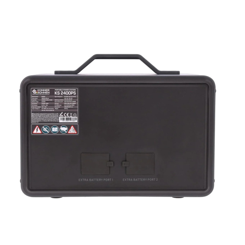 Könner & Söhnen Портативна електростанція Konner&Sohnen KS 2400PS, 2400Вт, 2240Вт/год, LifePo4, Bluetooth, 25.9кг (KS2400PS)