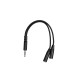 2E Gaming Гарнитура игровая HG340, mini-jack/dual 3.5mm, RGB, 2м, жёлтый (2E-HG340YW)